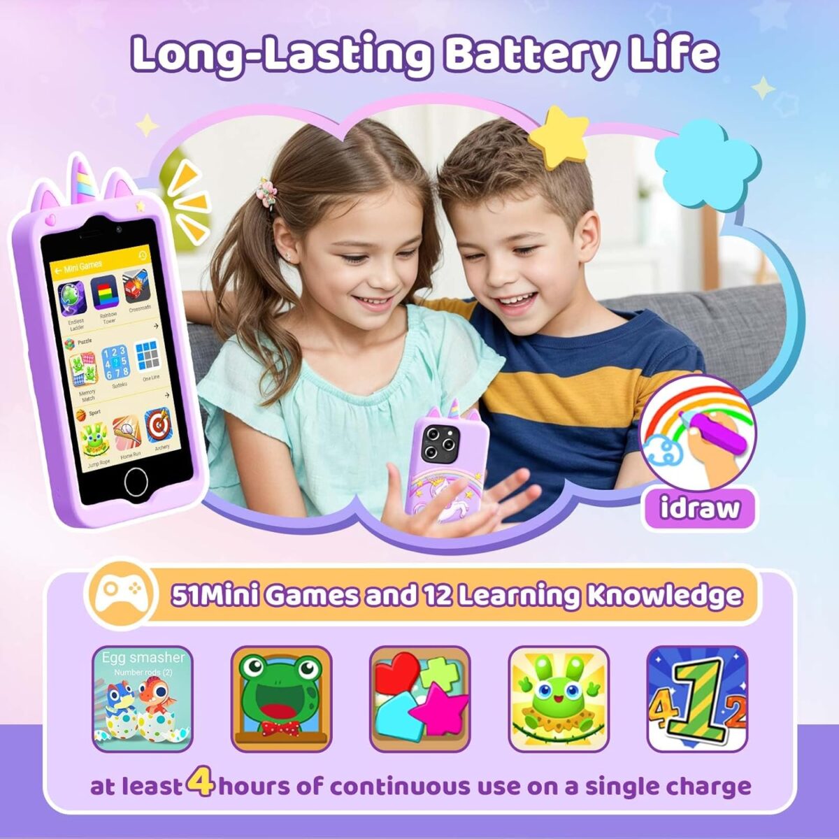 1749708095 Kids Smart Phone for Girls 4.0 Touchscreen Learning Music Puzzle Games Toddler Phone for Kids Ages 3 9 Dual Camera，Built in 8G SD Card Kids Phone Toy Gifts for Kids Cell Phone Toy Coral Kids Smart Phone for Girls, 4.0" Touchscreen Learning Music Puzzle-Games Toddler Phone for Kids Ages 3-9, Dual Camera，Built-in 8G SD Card Kids Phone Toy, Gifts for Kids Cell Phone Toy, Coral