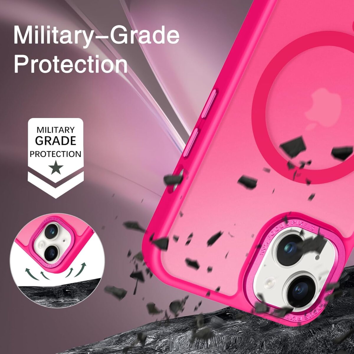 1749711682 BENTOBEN Magnetic for iPhone 13 Case iPhone 14 Case Compatible with Magsafe Translucent Matte Phone Case iPhone 1314 Slim Shockproof Women Men Protective Cover for iPhone 1314 6.1 Hot Pink BENTOBEN Magnetic for iPhone 13 Case & iPhone 14 Case [Compatible with Magsafe] Translucent Matte Phone Case iPhone 13/14 Slim Shockproof Women Men Protective Cover for iPhone 13/14 6.1", Hot Pink