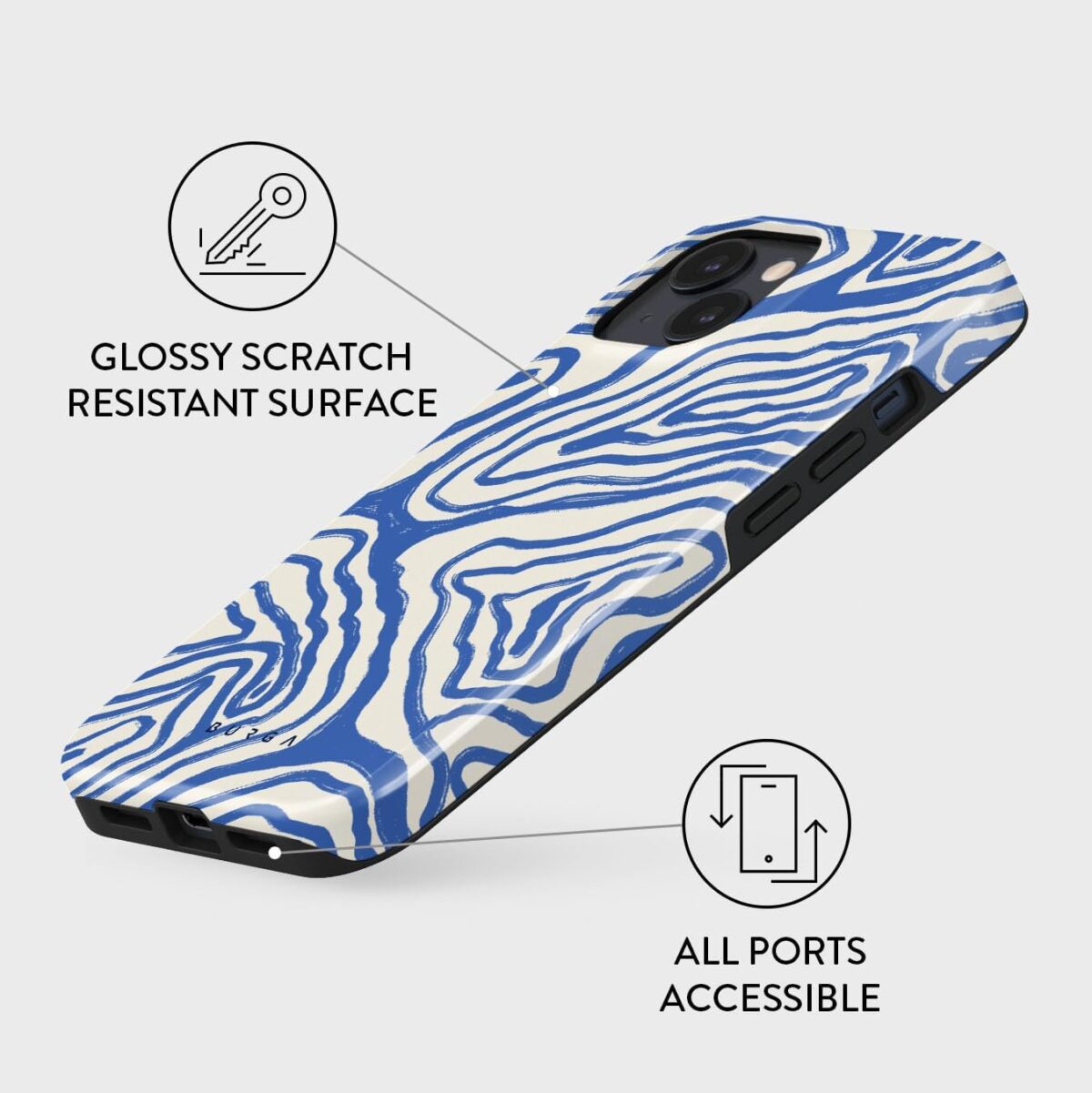 1749720136 BURGA Phone Case for iPhone 14 Cute Trendy Aesthetic Pattern Phone Cover Hard Shell Protection fits Apple iPhone 14 Case for Women and Men Blue Ocean Waves BURGA Phone Case for iPhone 14 - Cute, Trendy, Aesthetic, Pattern Phone Cover, Hard Shell Protection - fits Apple iPhone 14 Case for Women and Men, Blue Ocean Waves