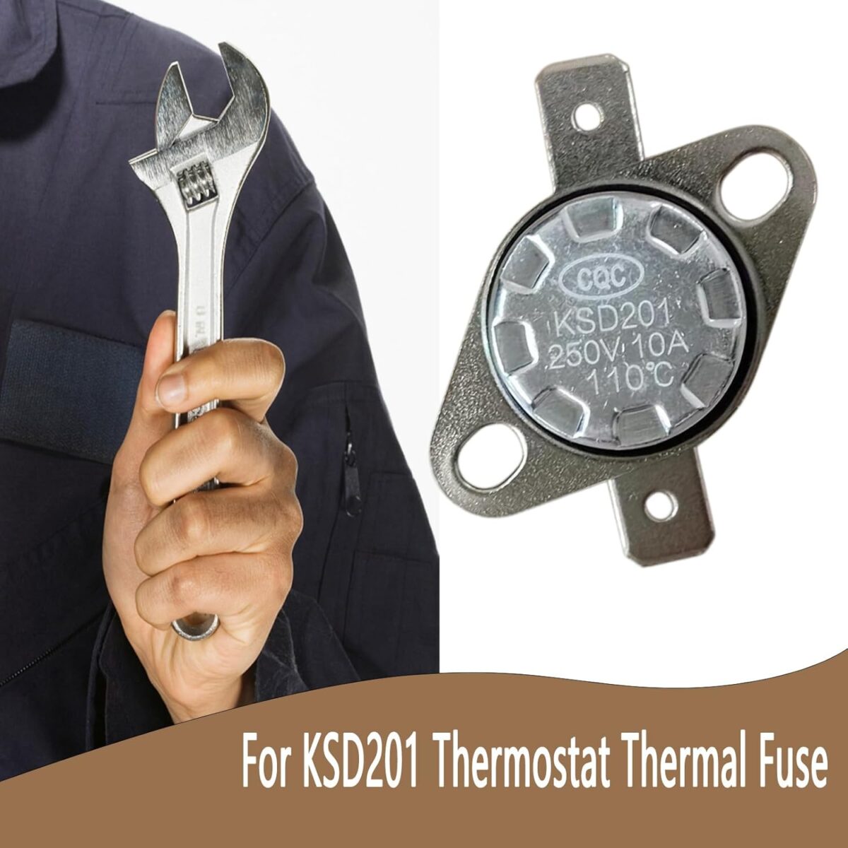 1749720386 KSD201 110 0 Microwave Thermostat Fuse for GE Microwave Oven Coffee Maker Normally Closed Thermostat KSD201 110-0 Microwave Thermostat Fuse for GE Microwave Oven Coffee Maker Normally Closed Thermostat