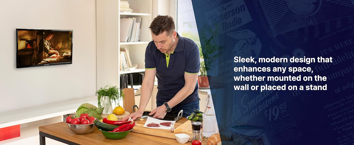 Emerson ET-2400 HDTV Comes with a Headphone jack for connecting headset or earbuds to Television