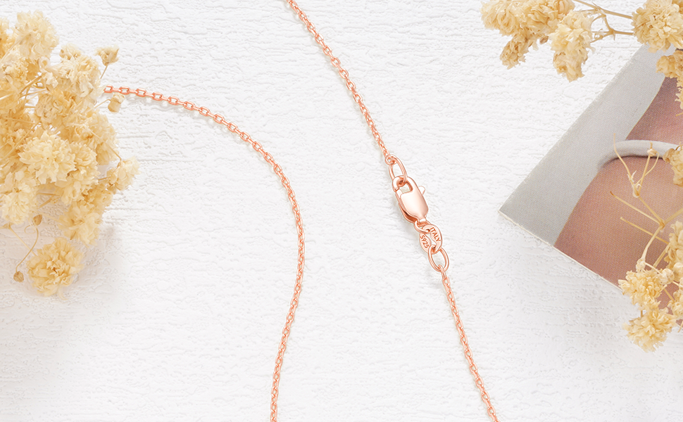 rose gold chain silver chain gold chain