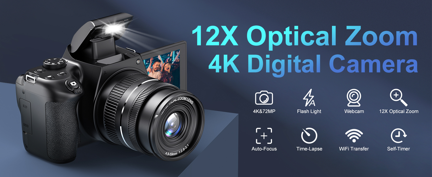 12X Optical Zoom Camera