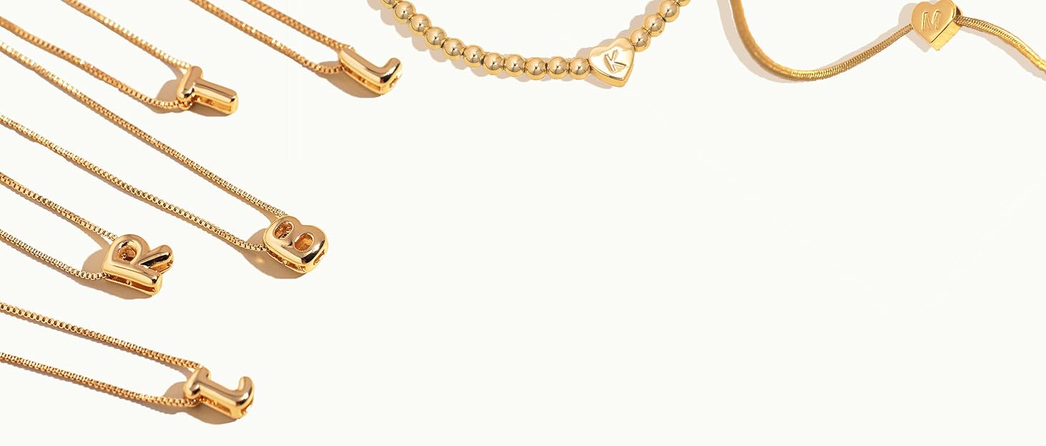 1f8fec6b b571 4872 a716 6708c0a33a54. CR0,1,2924,1248 PT0 SX1464 V1 Bubble Gold Letter Necklace for Women, 14k Gold Plated Balloon Initial Necklace, Dainty Gold Necklace for Women, Personalized Bubble Pendant Name Necklace, Fashion Accessories Trendy Jewelry