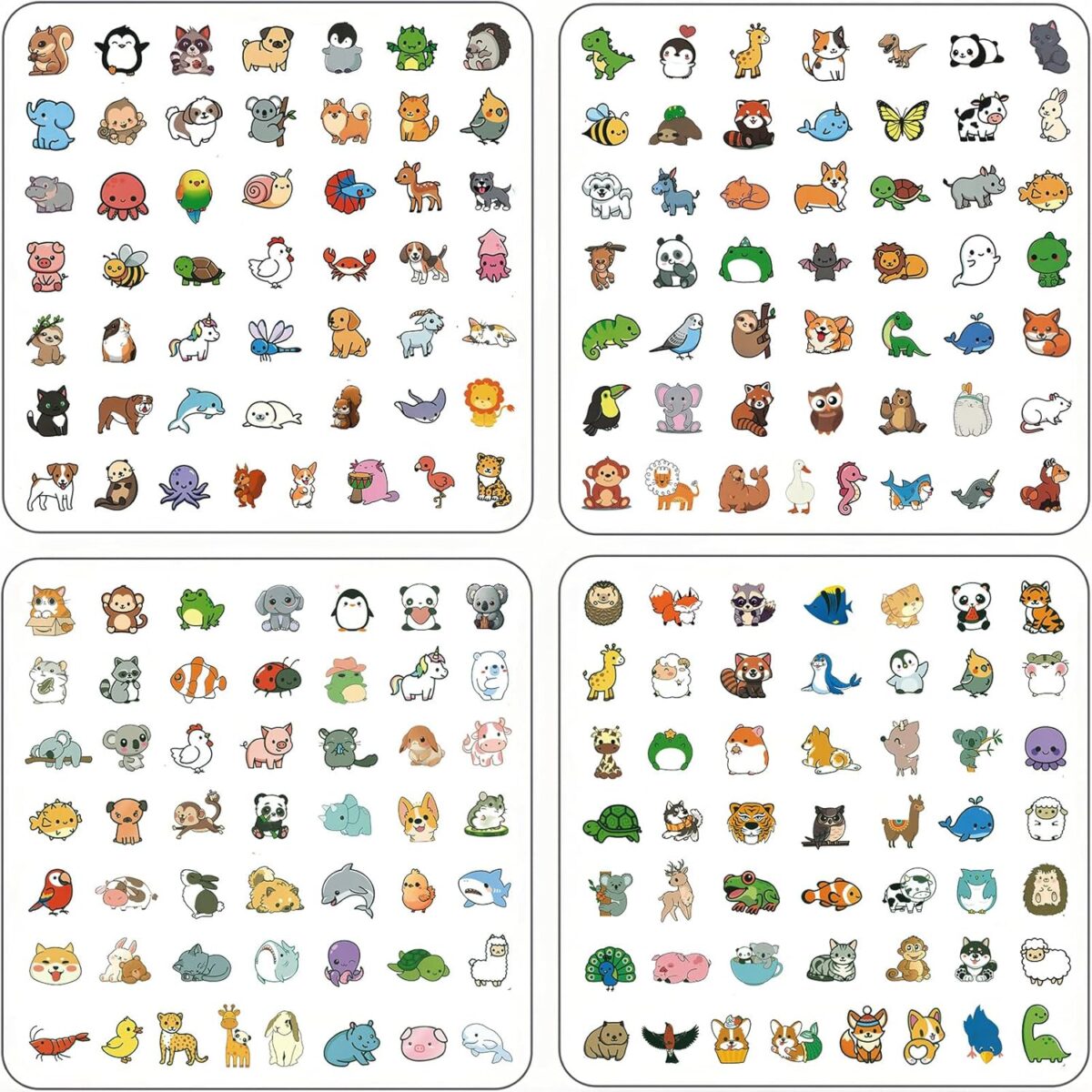 200pcs Cute Animal Stickers for Kids Kawaii Water Bottle Sticker Pack for Adults Waterproof Vinyl Decals for Laptop Journal Scrapbook Luggage 200pcs Cute Animal Stickers for Kids, Kawaii Water Bottle Sticker Pack for Adults, Waterproof Vinyl Decals for Laptop, Journal, Scrapbook, Luggage