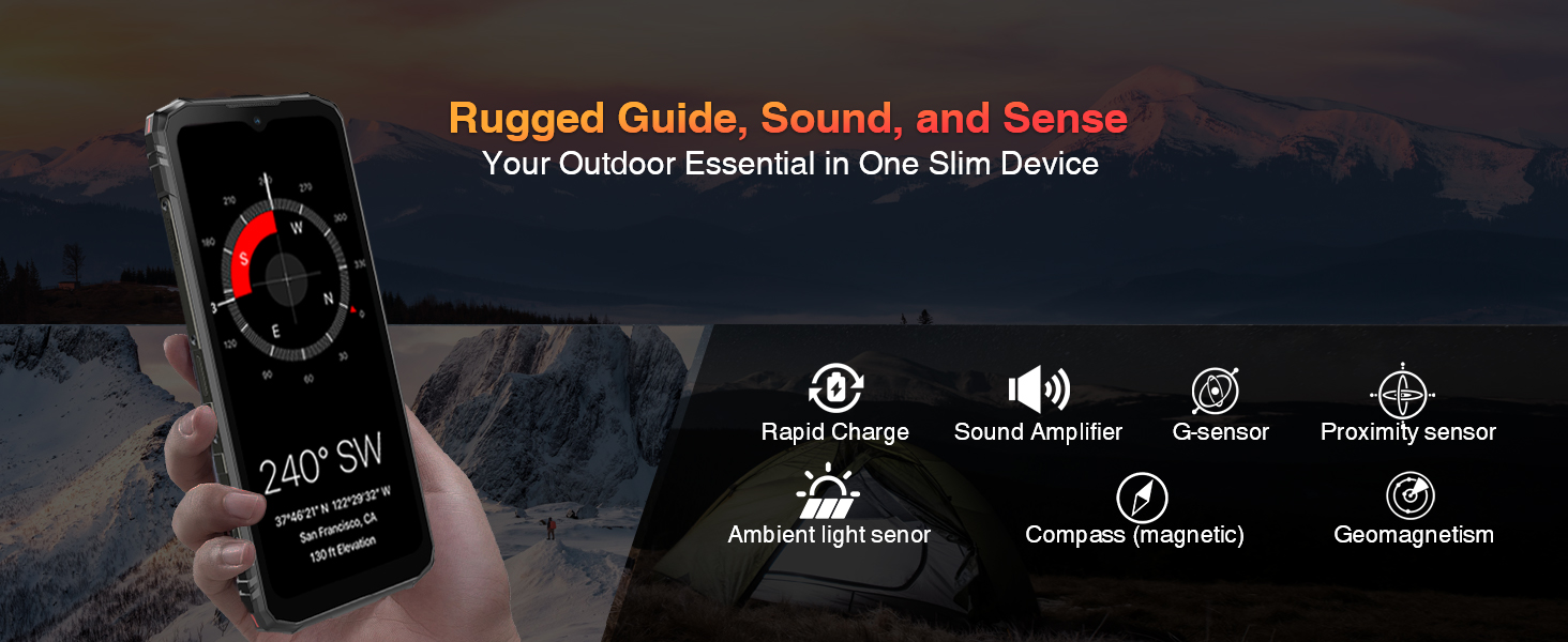 Blade 10 Rugged Phone Android 14 and Powerful Processor,IP68/IP69K Dustproof and Waterproof