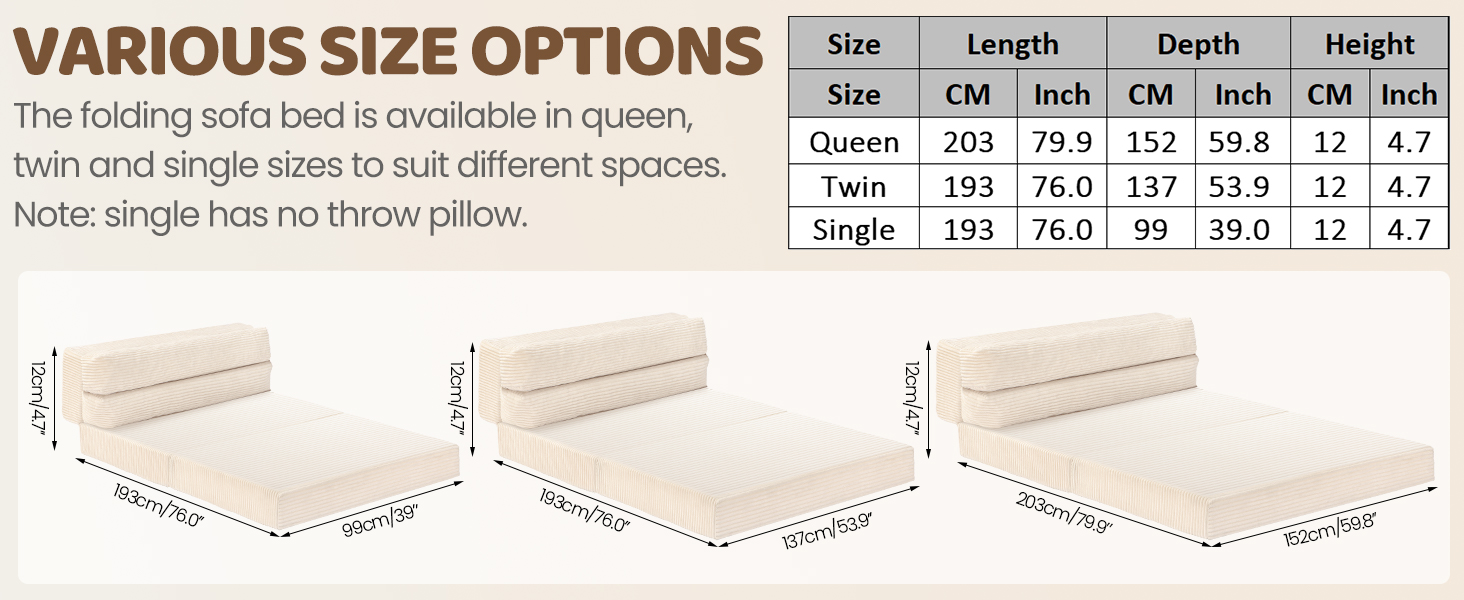 Folding Sofa Bed