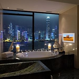smart mirror tv bathroom
