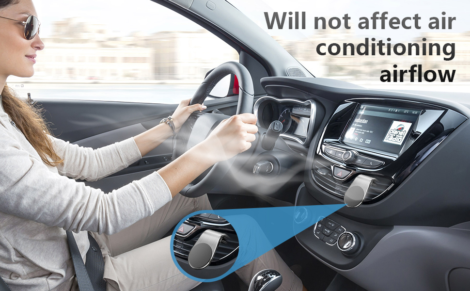 Will not affect air conditioning airflow