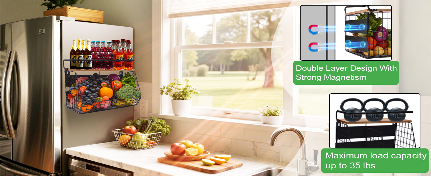 Magnetic Shelf for Fridge