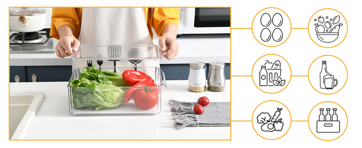 fridge organizers and storage