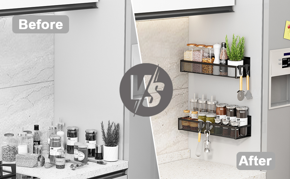Magnetic spice rack