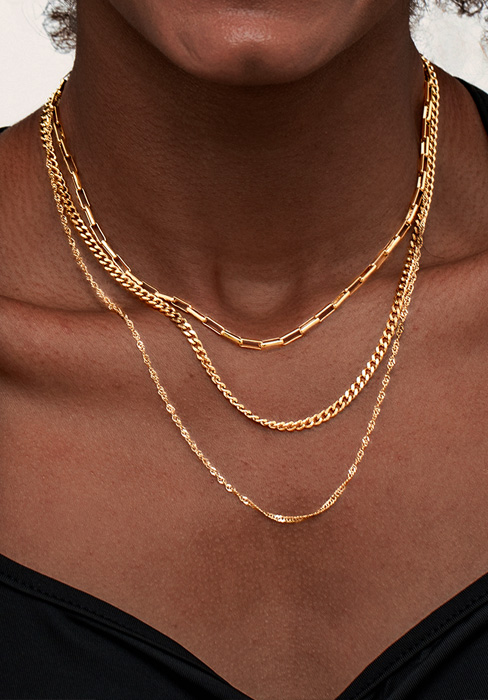 chunky gold necklace