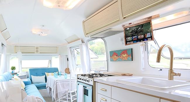 rv tv 12 volt tv 12-24V 110V for rv kithchen bedroom