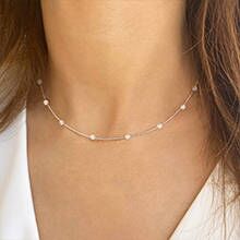 silver pearl necklace
