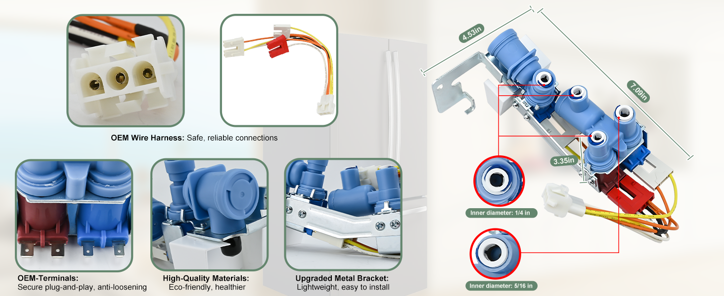 wr57x30890 isolation valve and jumper, wr57x30890 refrigerator isolation valve, WR57X26569