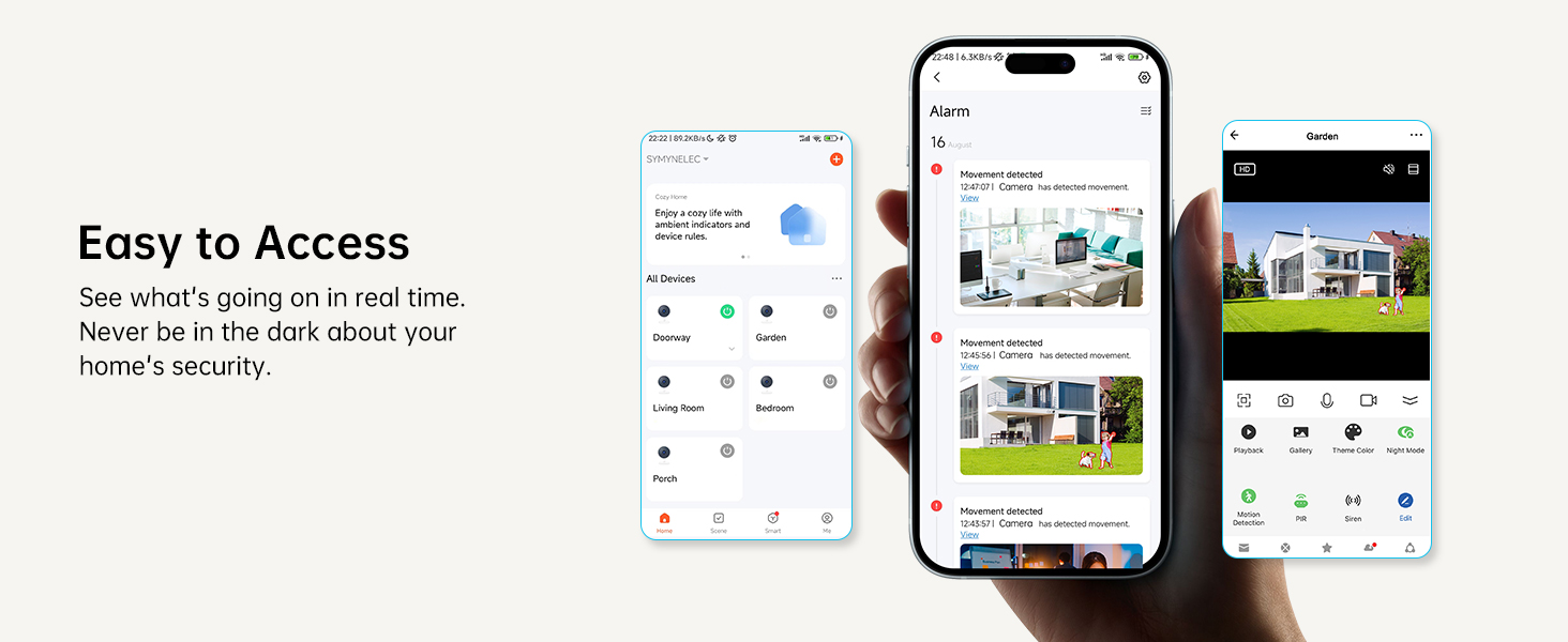 outdoor home security cameras wireless APP Easy to access