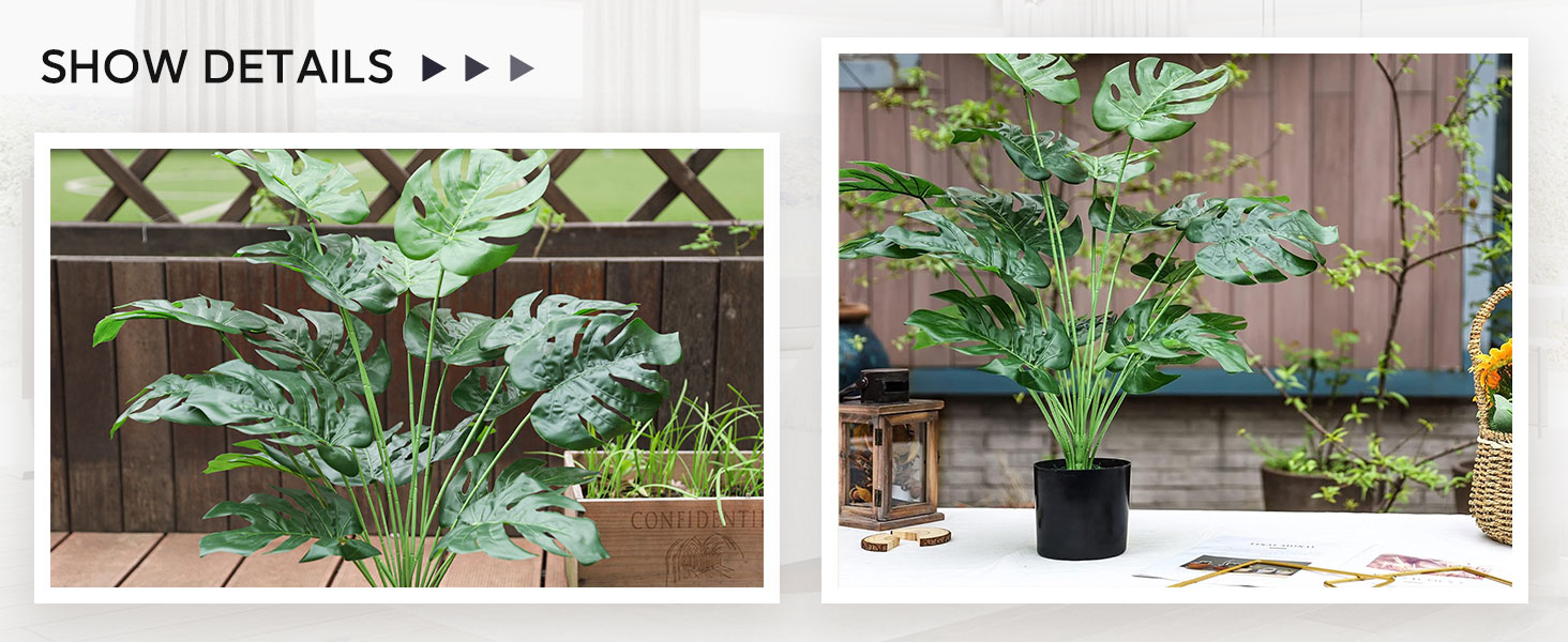 artificial monstera plant