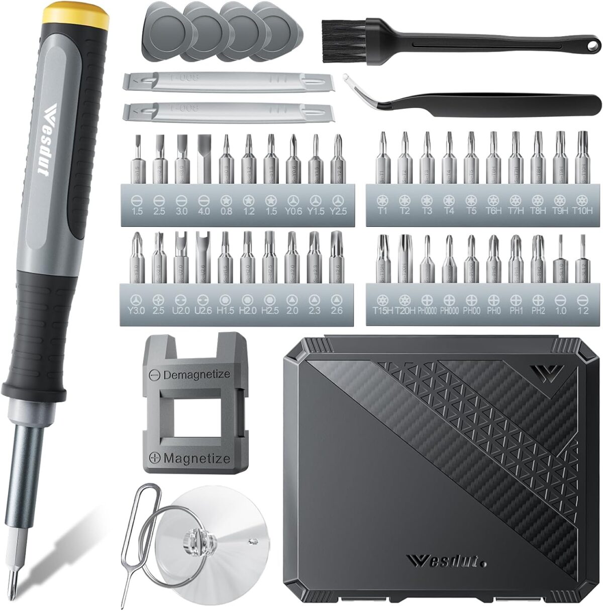 52in1 Precision Screwdriver Set, [Super Durable] Small Repair Kit, PC Accessories, PS5 Cleaning Kit, Tool Sets for Men, Fit MacBook, Computer, Laptop, Watch, PS4, Xbox, Eyeglass, Console More