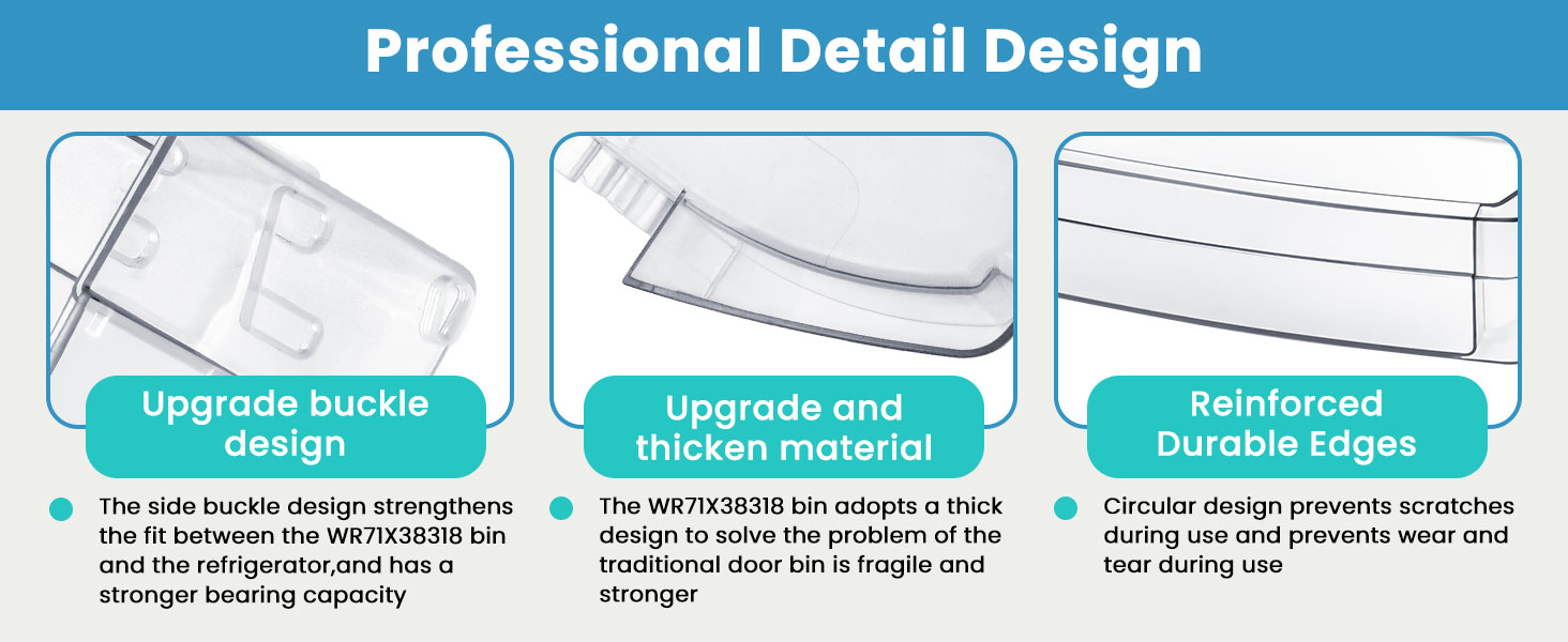 WR71X38318 Refrigerator Door Shelf Bin