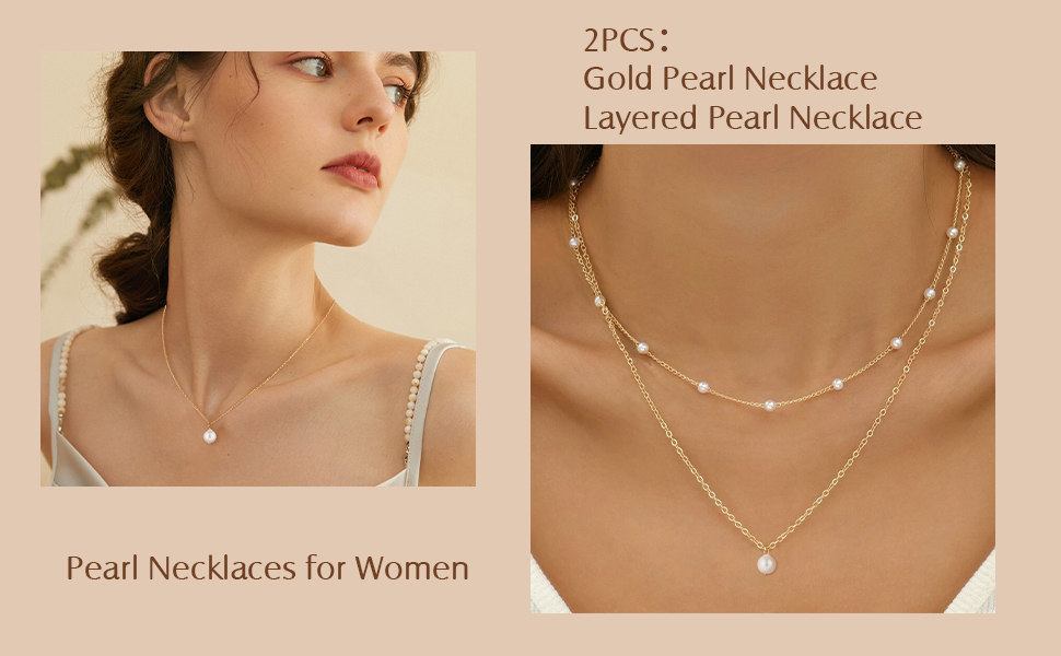 Gold Pearl Necklace