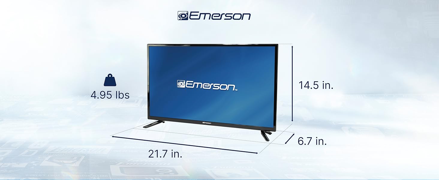 Emerson 24 inch TV, HDTV with Full High definition LED Television wireless remote control full HDTV