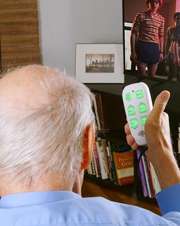 EasyMote TV Remote Big Button Elderly Loved Television Universal LEarning Smart