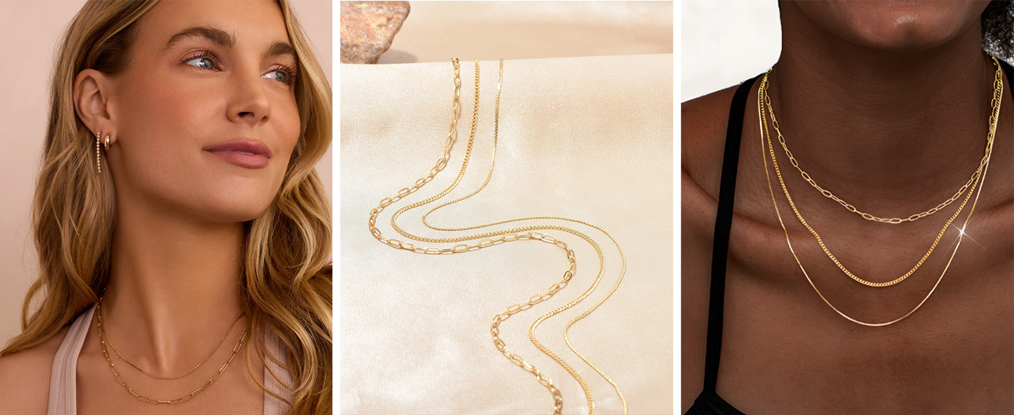 14k gold necklaces for women