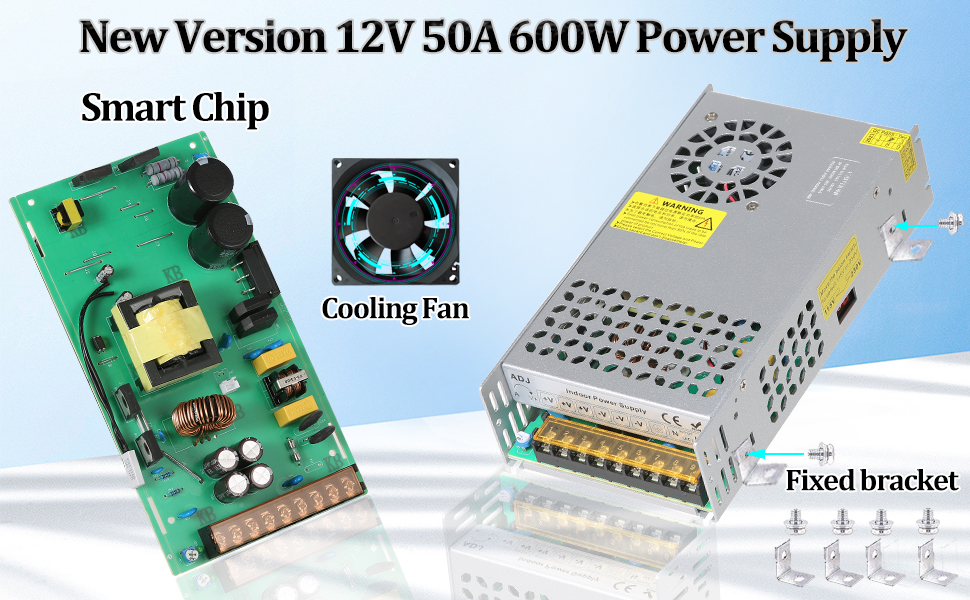 2V 50A 600W Power Supply