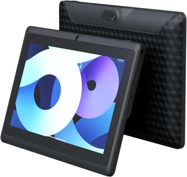 7 Inch Tablet, Android 12 Tablet PC, 4GB RAM 32GB ROM Storage Supports 1TB expansion Quad-Core Processor 2MP+5MP Dual Camera 3000 mAh Battery, WiFi Bluetooth 7″ LED IPS convenient Android Tablets.