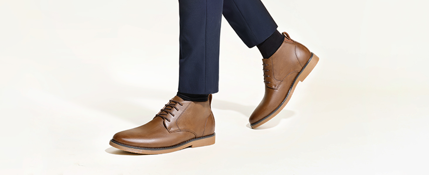 Bruno Marc Men's Classic Dress Casual Chukka Boots 2.0