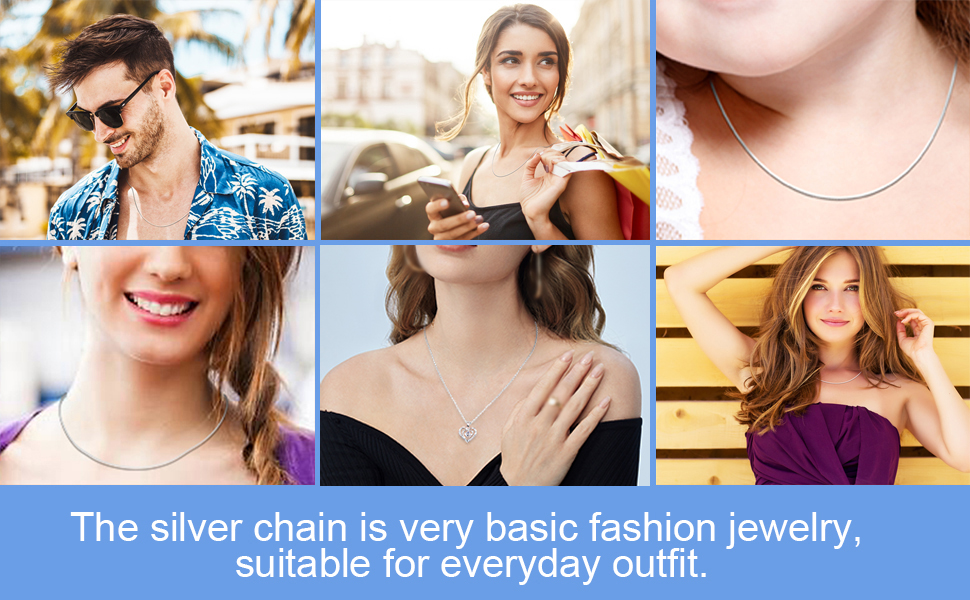 silver chain for women