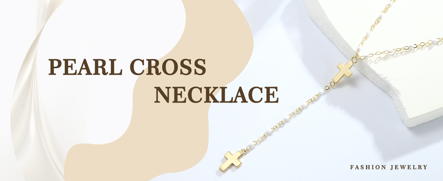 Gold Cross Necklace for women