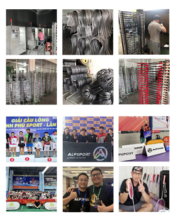 ALPSPORT badminton racket factory show