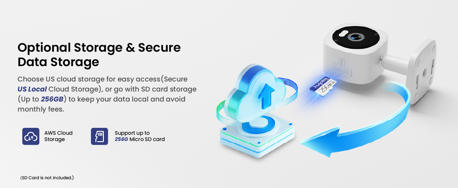 cameras for home security outside Cloud & SD Card Storage