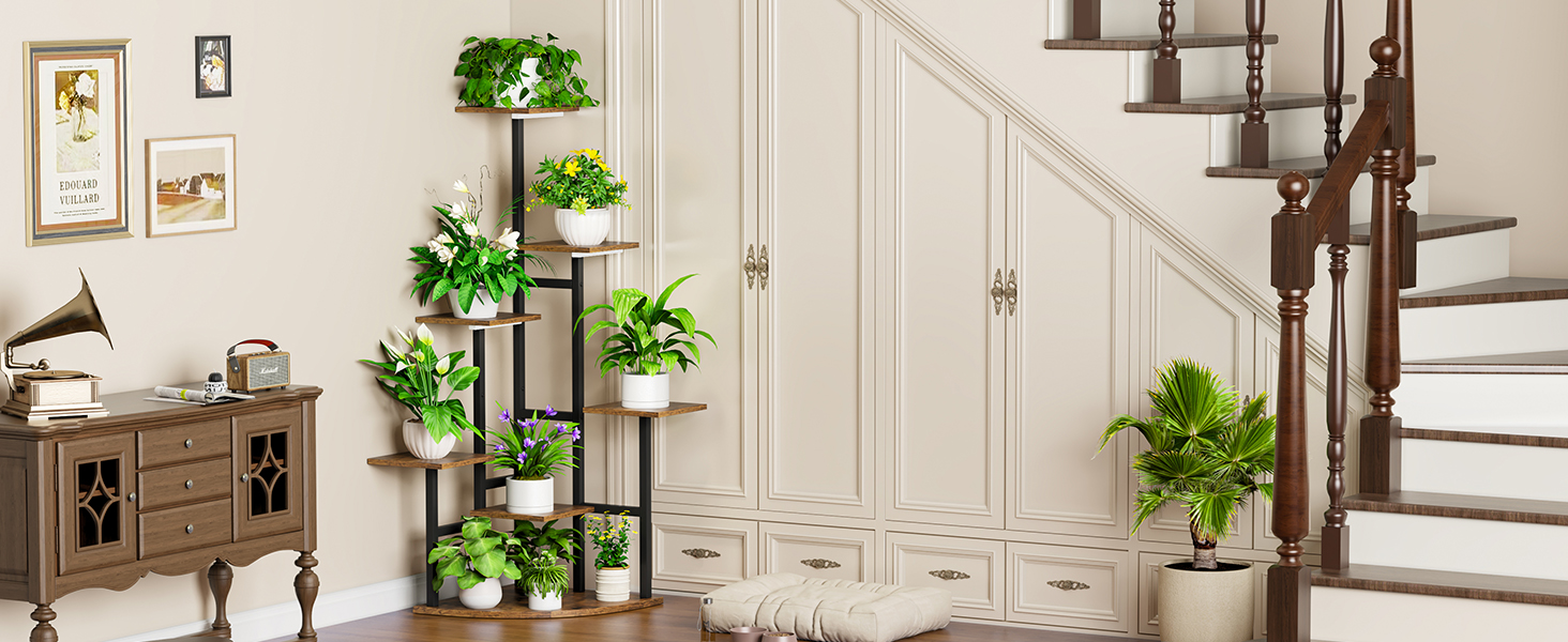 plant stand with grow light