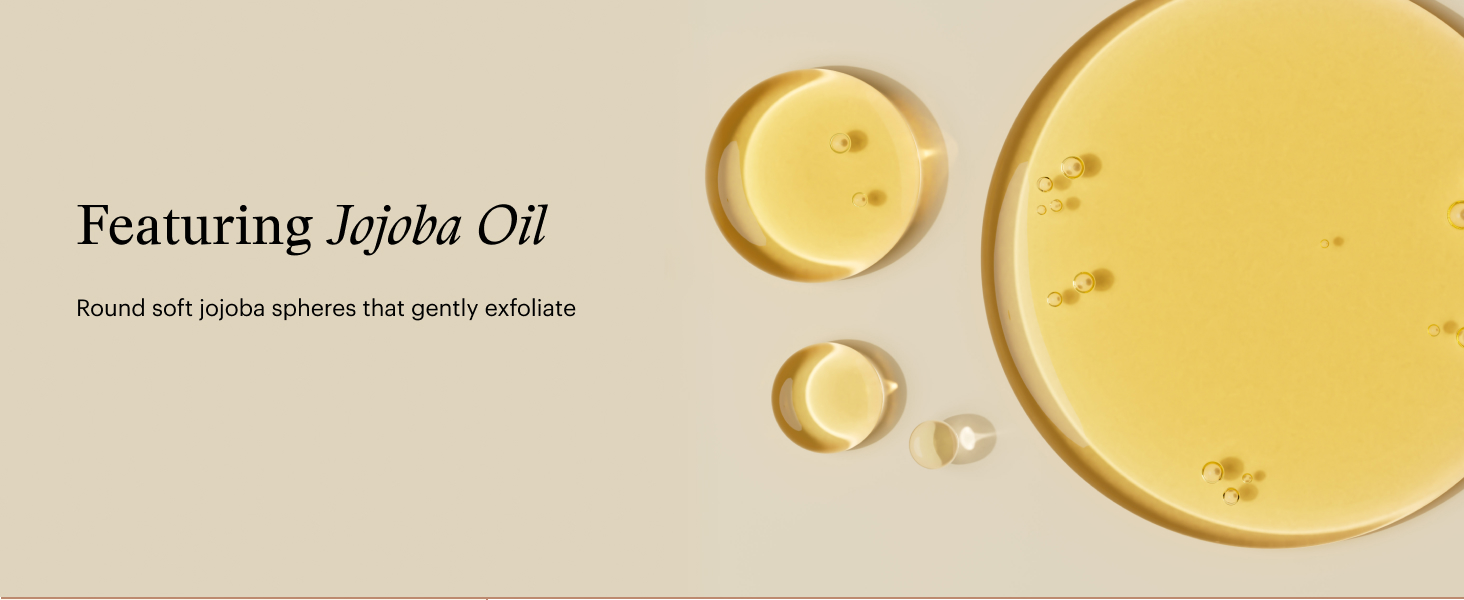 facial cleanser with jojoba oil and acid blend exfoliates and brightens dull complexions