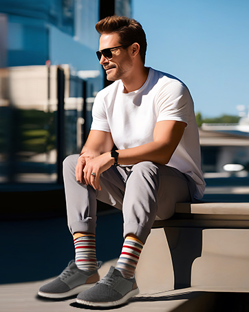 Men Casual Dress Shoes Hands Free Slip On Fashion Sneakers
