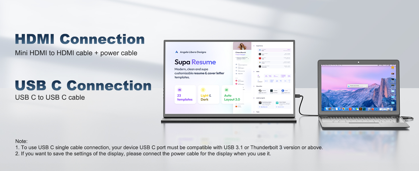 Portable Monitor for Laptop