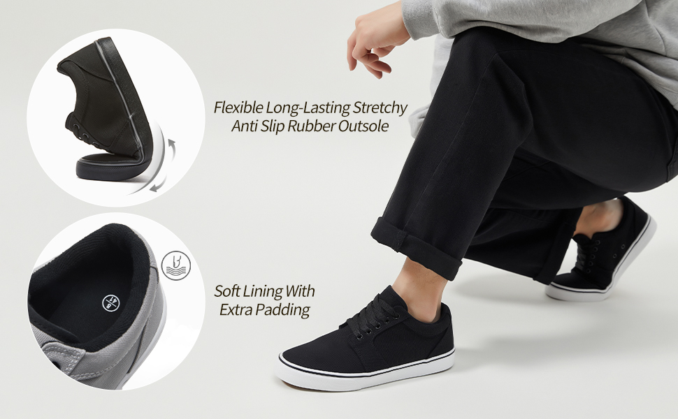 All Black Fashion Sneakers for Men