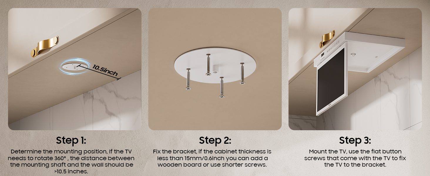 smart TV for kitchen Easy to install