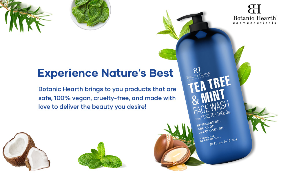 Tea tree and mint face wash