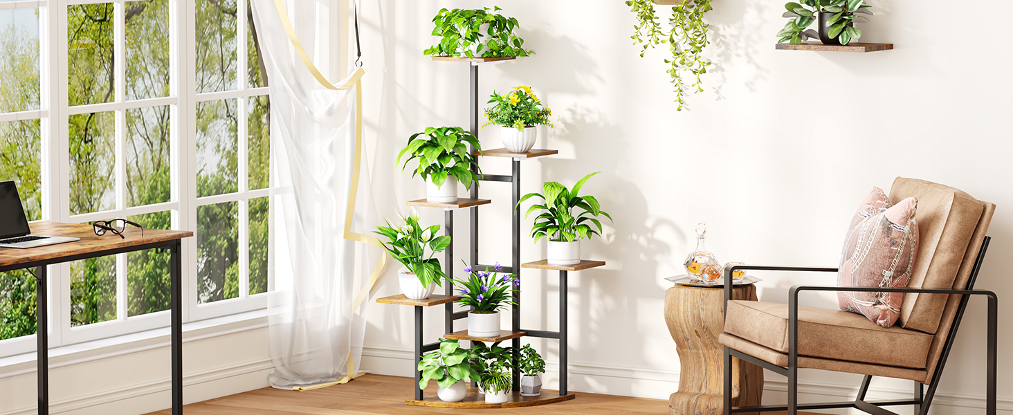 plant stand with grow light