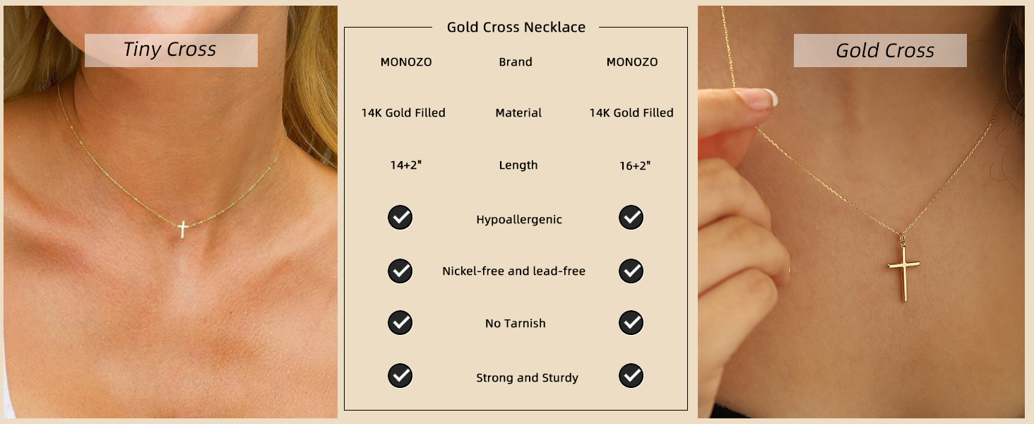 Gold Cross Necklace