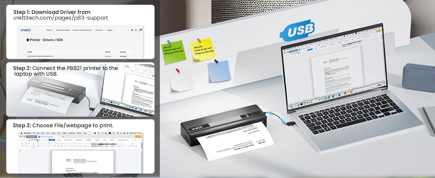 vretti Portable Printer