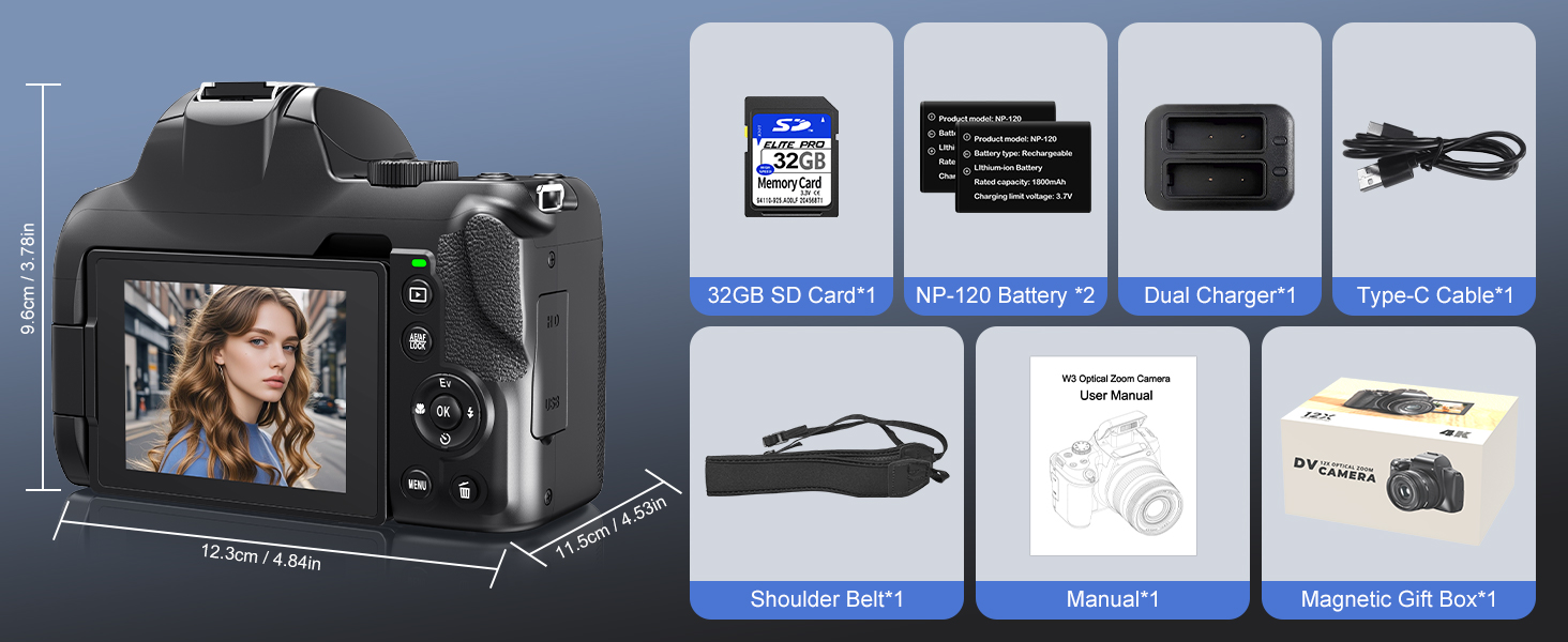 12X Optical Zoom Camera