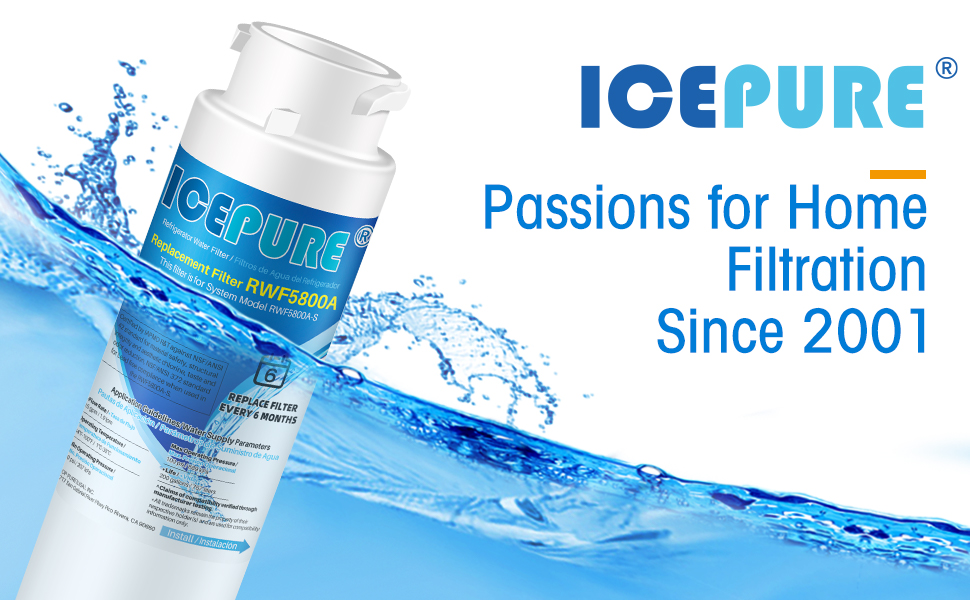 ICEPURE RWF5800A Refrigerator water filter