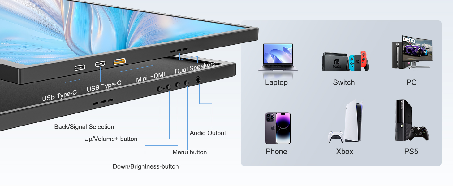 Portable Monitor for Laptop