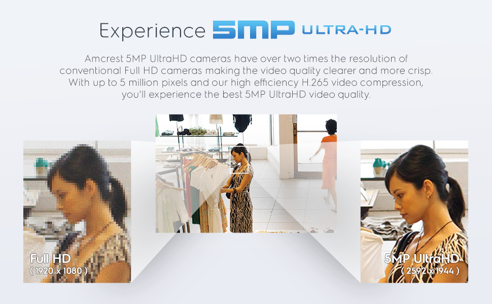 5MP ultraHD poe outdoor security camera