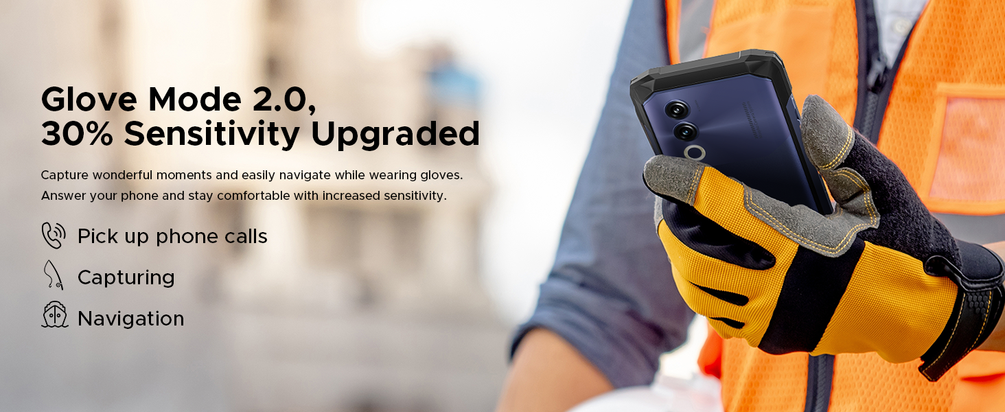 DOOGEE Blade 20 Android 15 Rugged Smartphone,10300mAh/18W Fast,128GB/TF 2TB Octa Core Rugged Phone